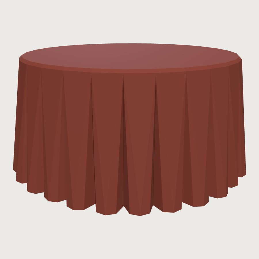 Draped Banquet Table low-poly 3D model