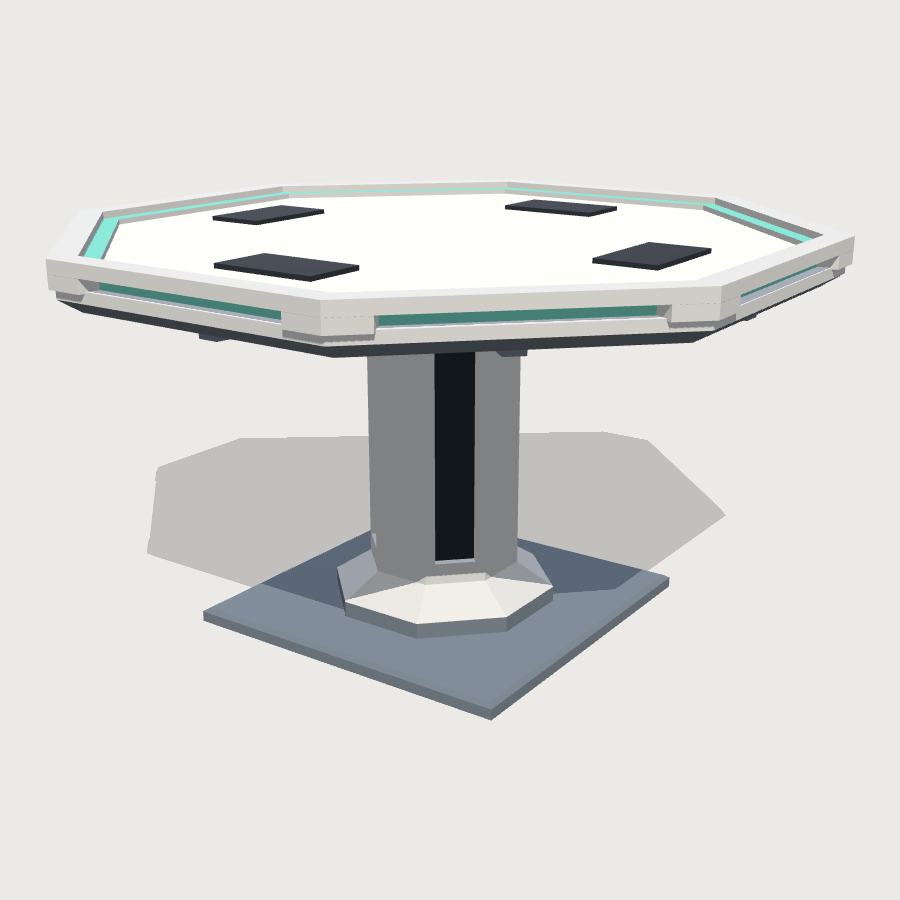 Elevated Landing Pad low-poly 3D model