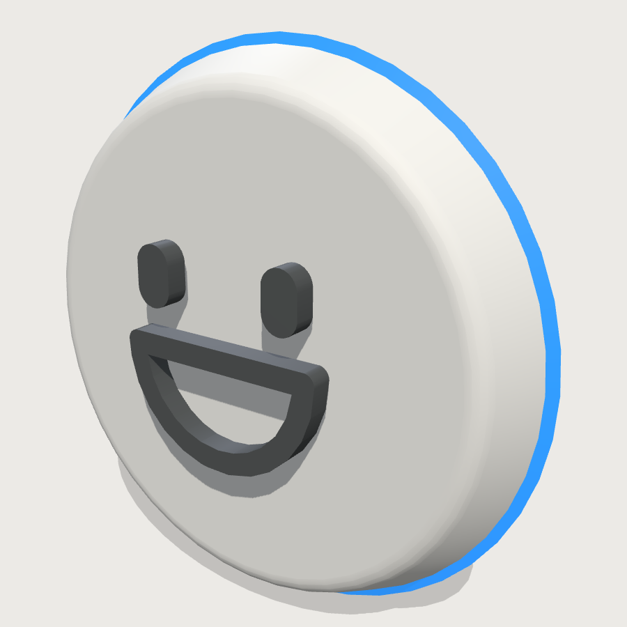 Emoji Reaction Bubble low-poly 3D model