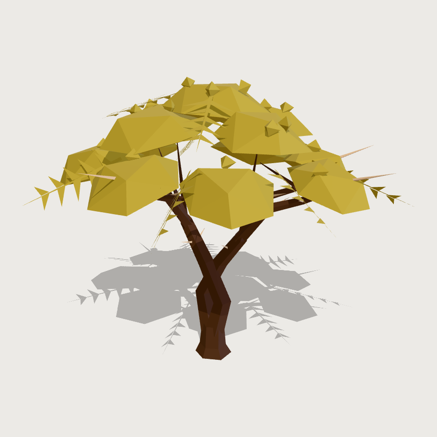 Espino low-poly 3D model