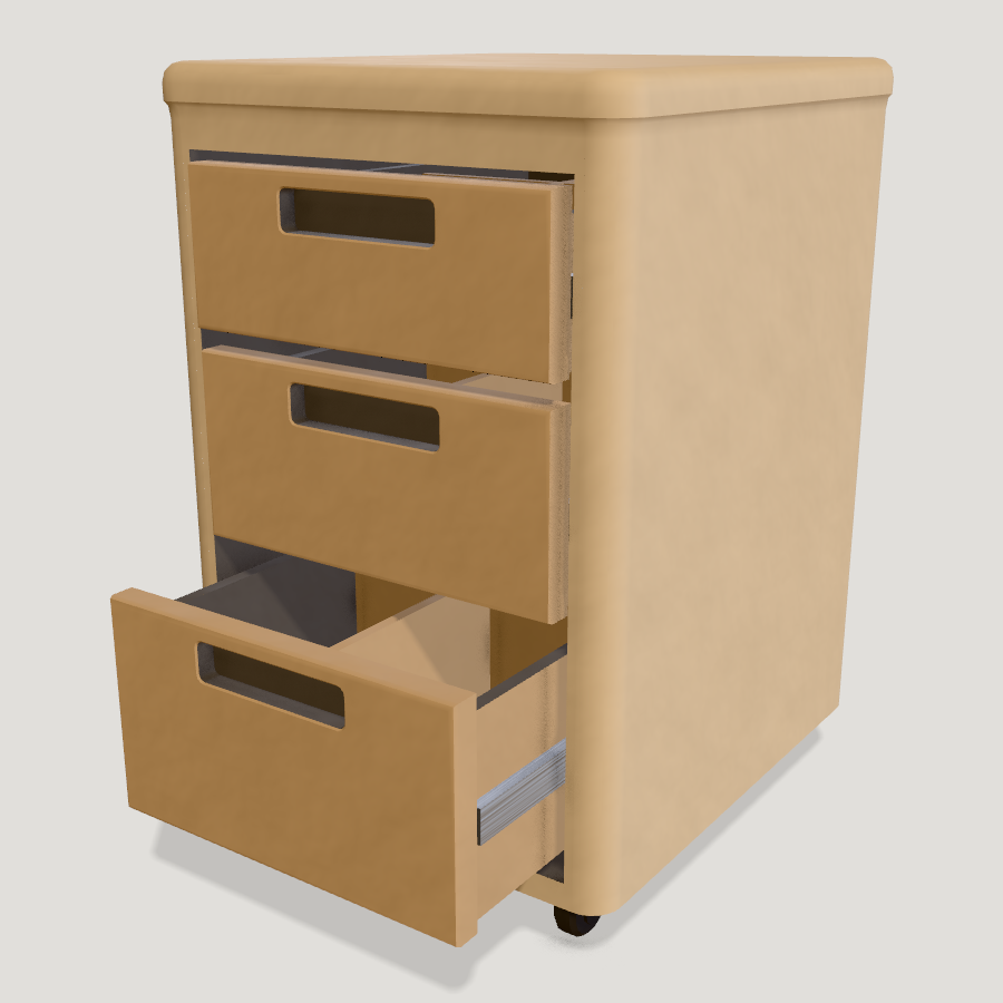 Filing Cabinet HD 3D model