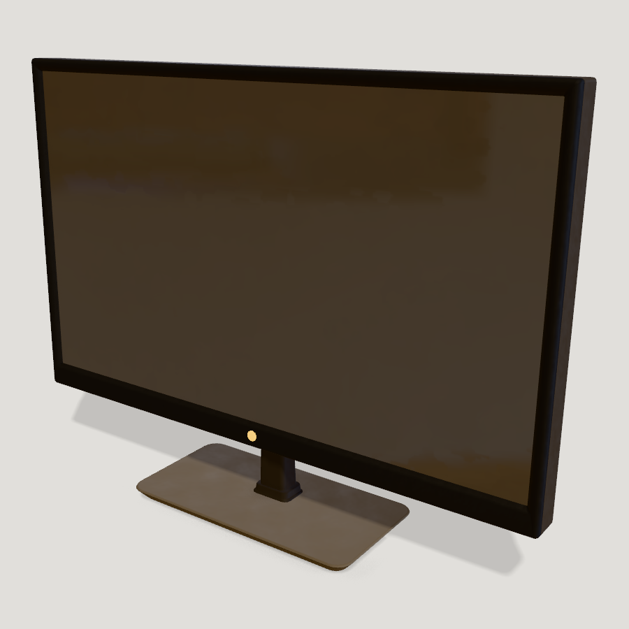 Flat Screen Television HD 3D model