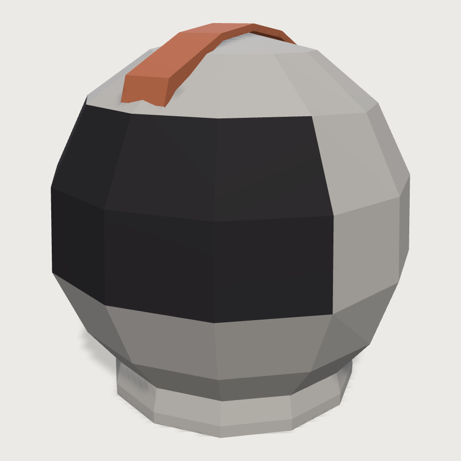Flight Helmet low-poly 3D model