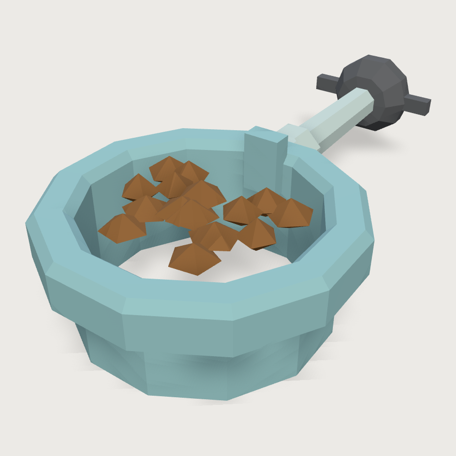 Floating Feeding Ring low-poly 3D model