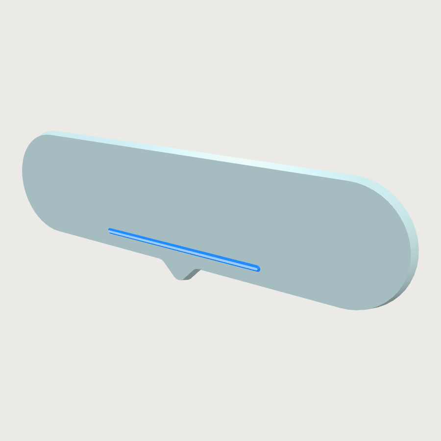 Floating Nameplate low-poly 3D model