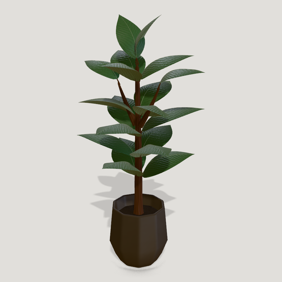Floor Houseplant HD 3D model