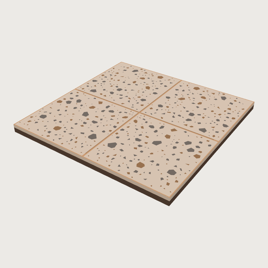 Floor Tile low-poly 3D model