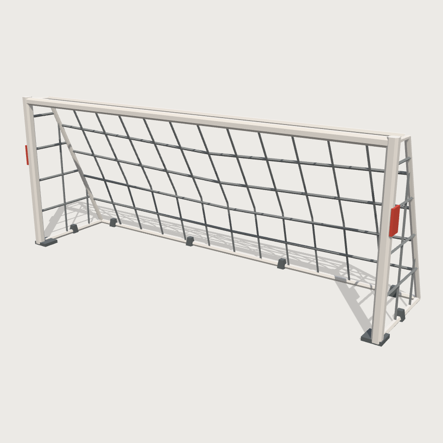 Football Goal low-poly 3D model