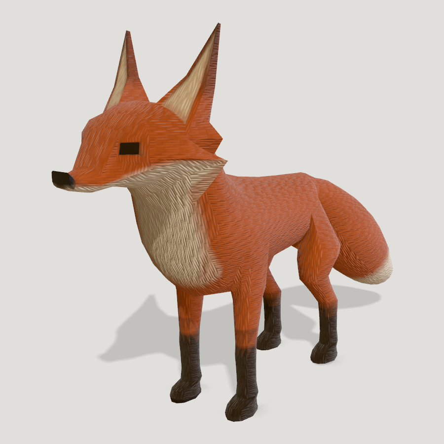 Fox HD 3D model