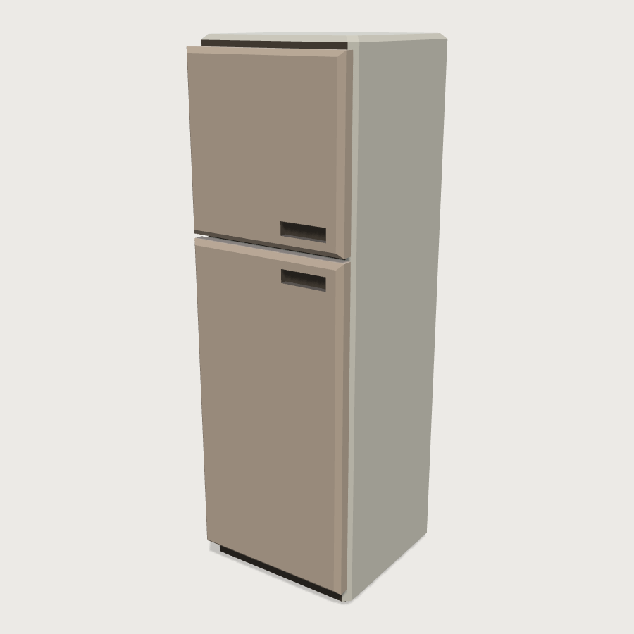 Fridge Freezer low-poly 3D model