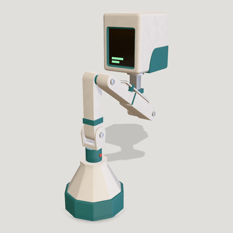 Fume Extraction Arm (Ceiling) HD 3D model