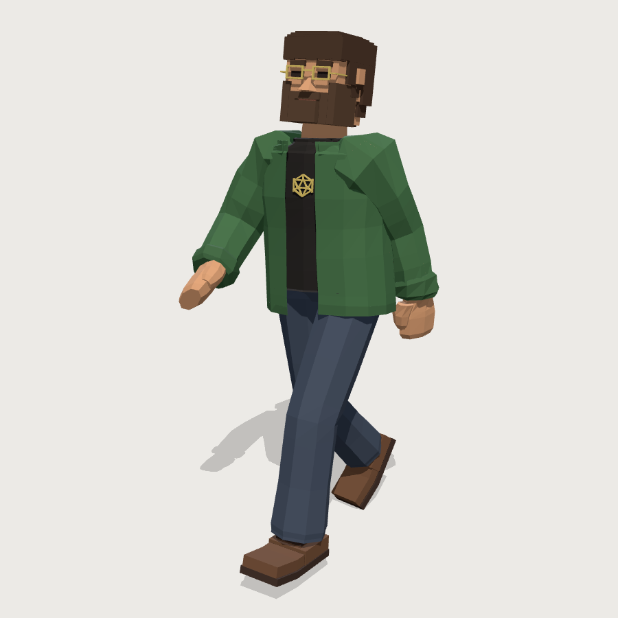 Game Master low-poly 3D model