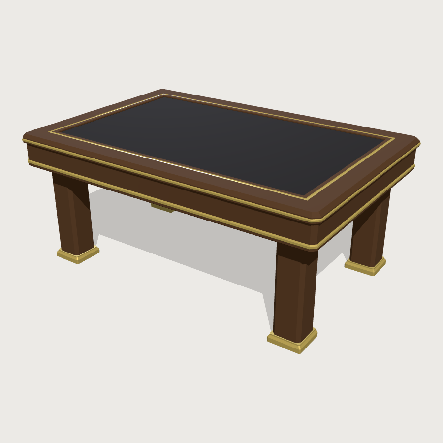 Gaming Table low-poly 3D model