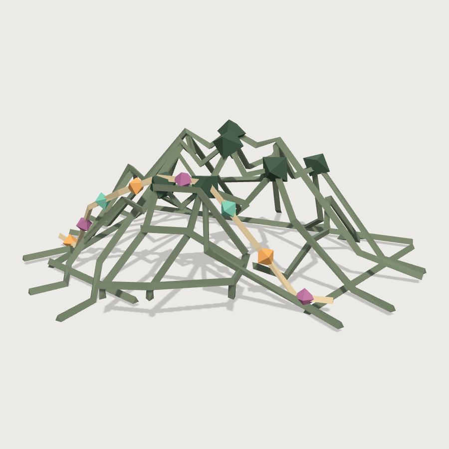 Ghost Net Drape low-poly 3D model