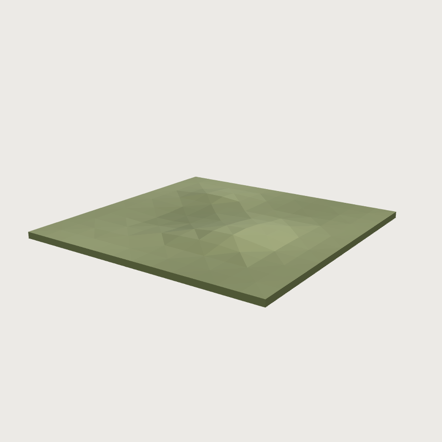 Grass Ground Tile low-poly 3D model