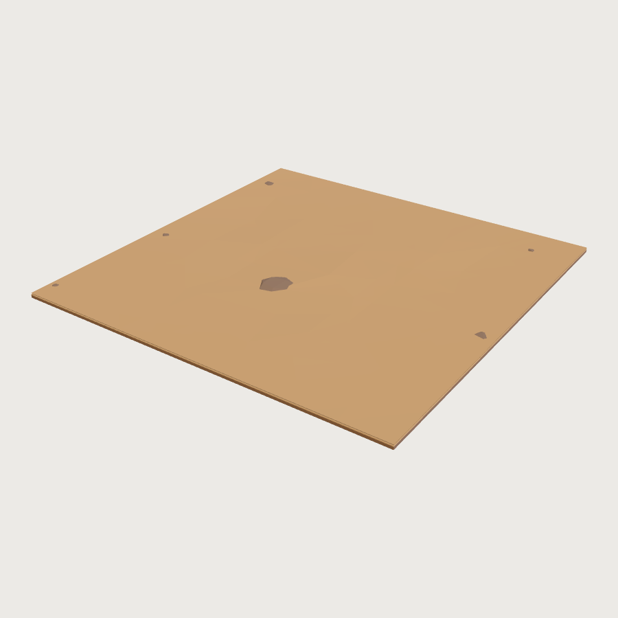 Gravel Shoulder Tile low-poly 3D model
