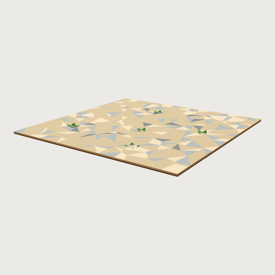 Gravel tile low-poly 3D model