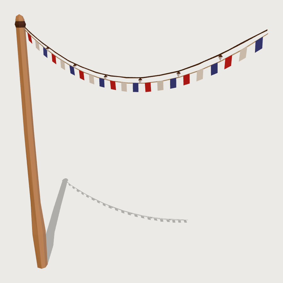 Guirnalda Run low-poly 3D model