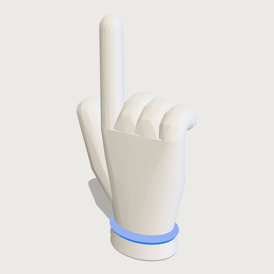 Hand Cursor low-poly 3D model