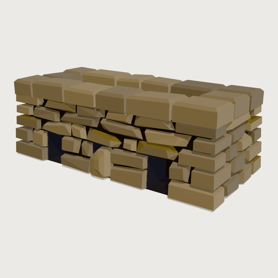 Hare Moa Chicken House low-poly 3D model