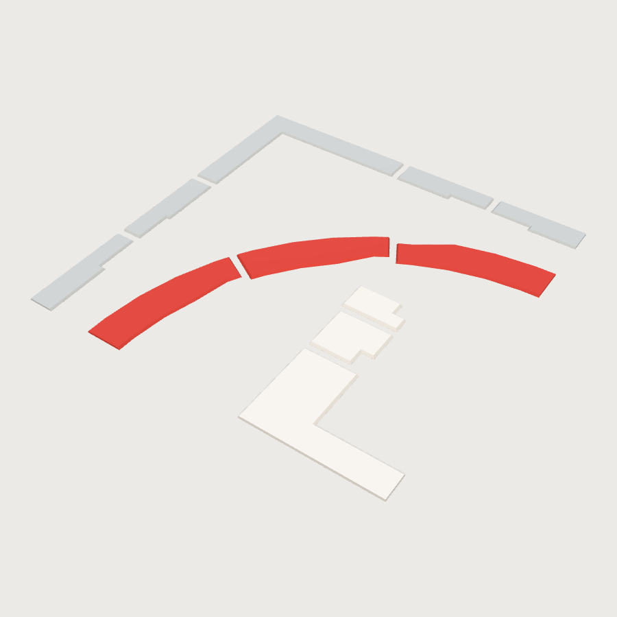 Helipad Marking Decal low-poly 3D model
