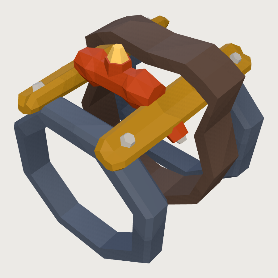 Hinge Splint low-poly 3D model