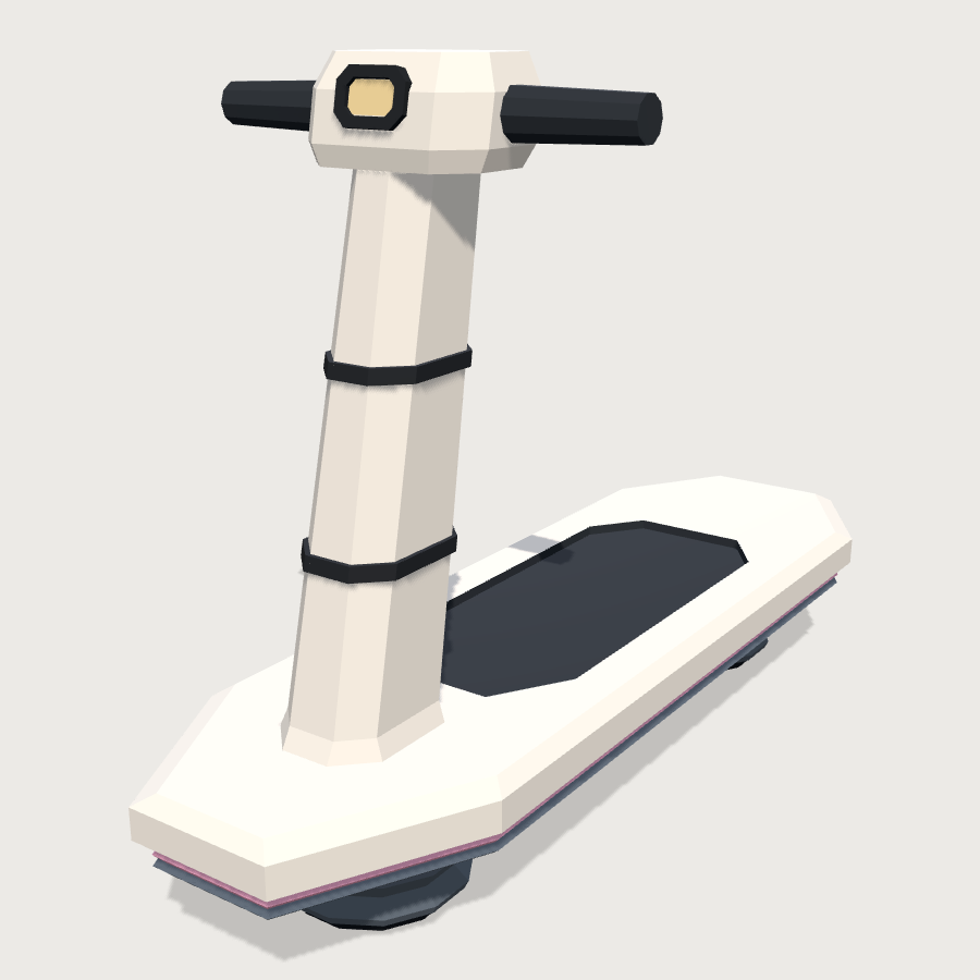 Hover Scooter low-poly 3D model