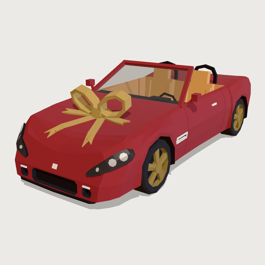 Jackpot Prize Convertible low-poly 3D model
