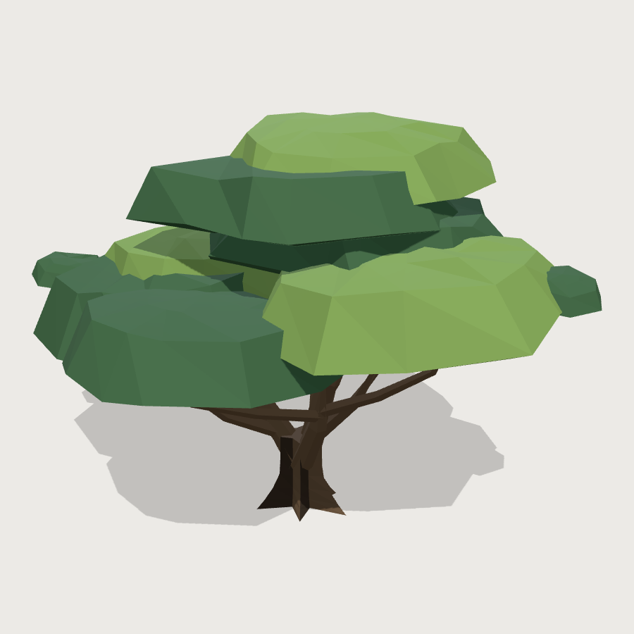 Japanese Maple low-poly 3D model