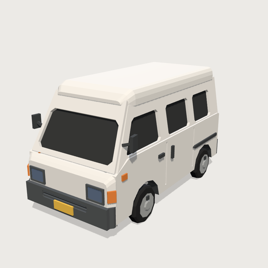 Kei Van low-poly 3D model