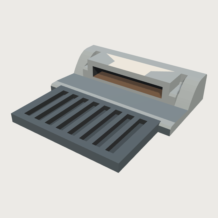 Kerb Storm Drain Inlet low-poly 3D model