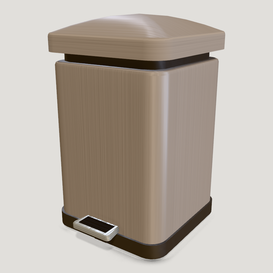 Kitchen Bin HD 3D model