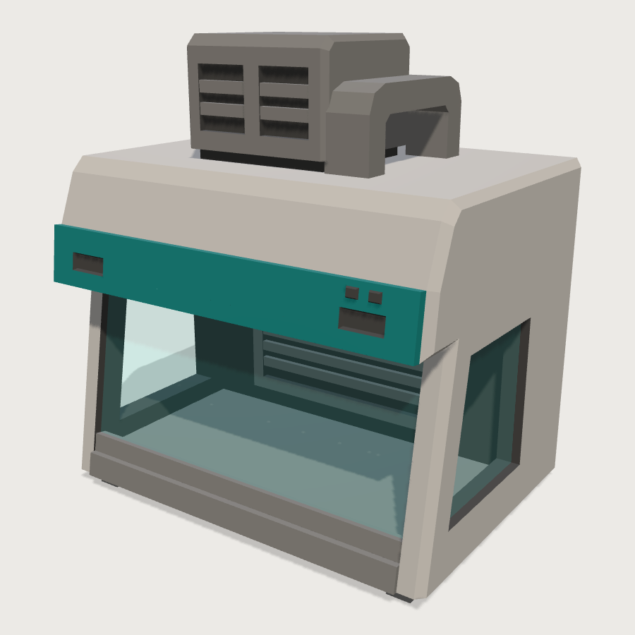Laminar Flow Hood low-poly 3D model