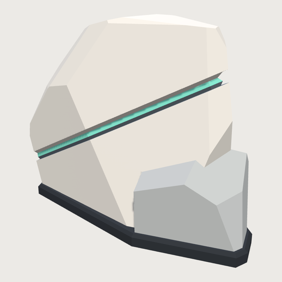 Landscape Boulder low-poly 3D model