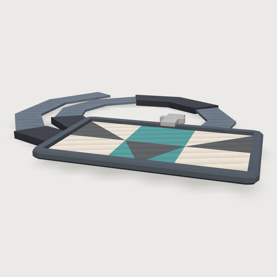 Lanyard And Badge low-poly 3D model