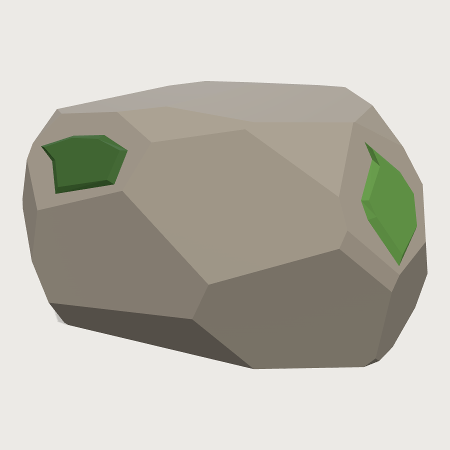 Large Boulder low-poly 3D model