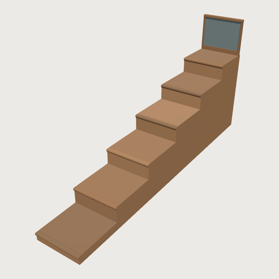 Lecture Theatre Riser Run low-poly 3D model