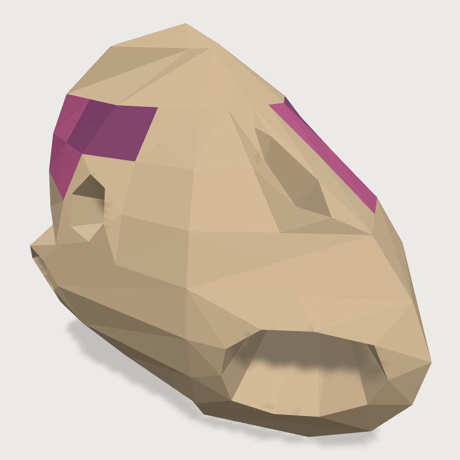 Live Rock Piece low-poly 3D model