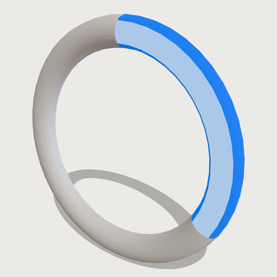 Loading Spinner Ring low-poly 3D model