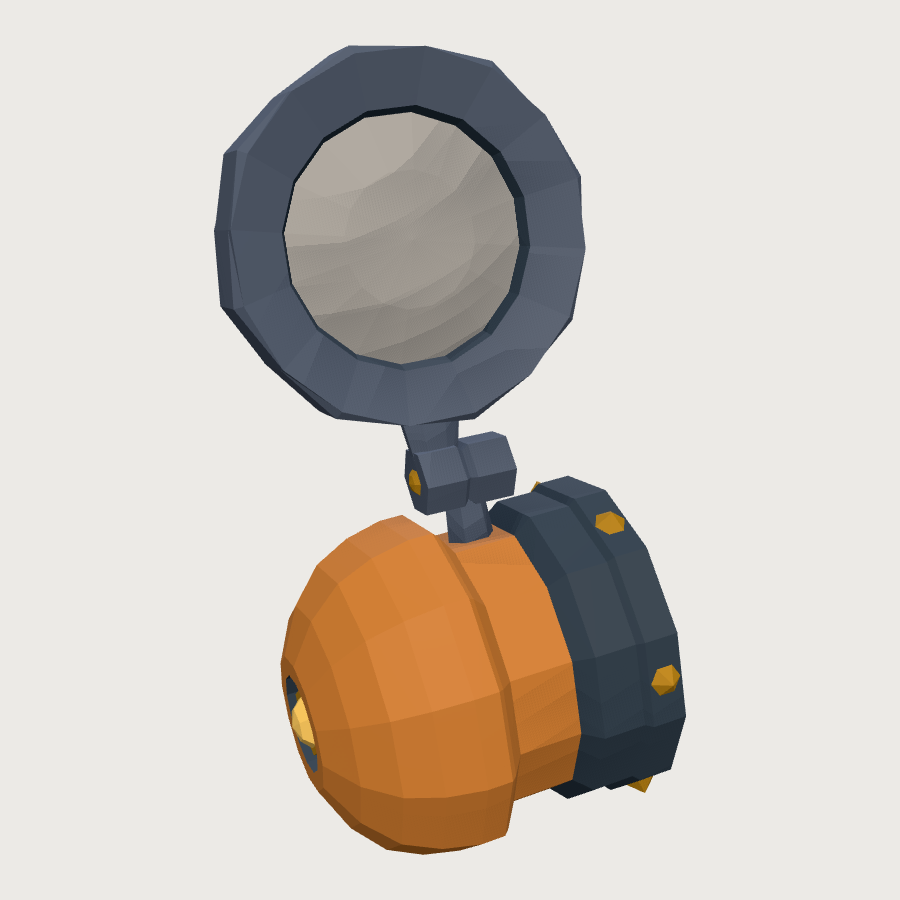 Loupe Thumb Cap low-poly 3D model