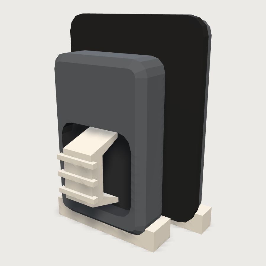 Magnetic Glass Cleaner low-poly 3D model