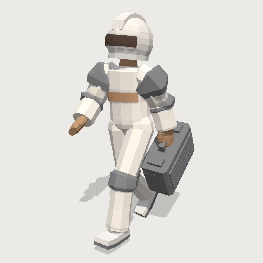 Maintenance Technician low-poly 3D character