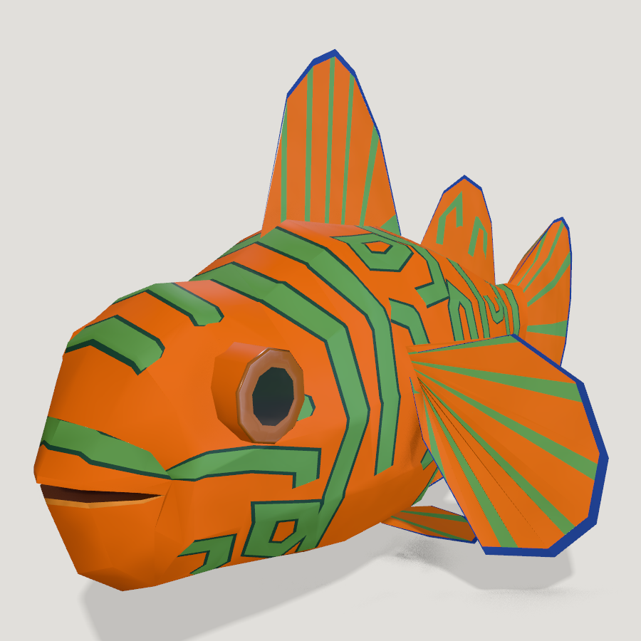 Mandarin dragonet HD 3D model