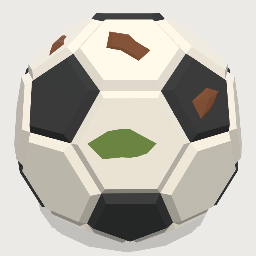 Match Ball low-poly 3D model