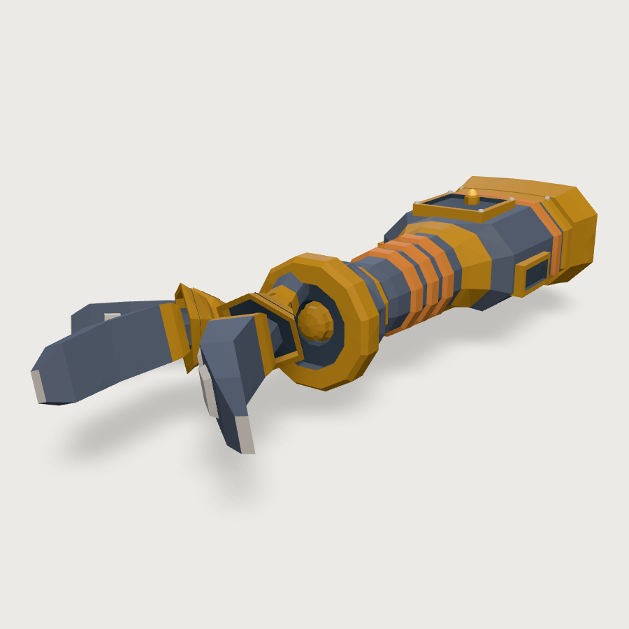 Extender Base low-poly 3D model