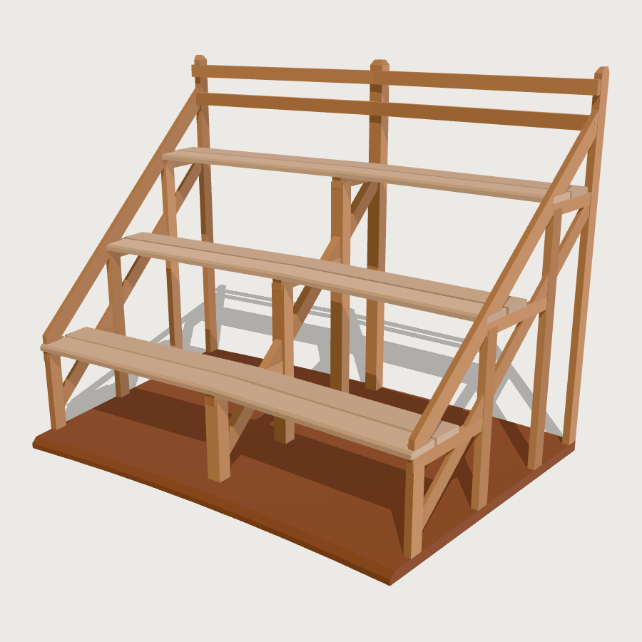 Medialuna Gallery Run low-poly 3D model
