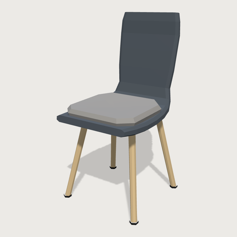 Meeting Chair low-poly 3D model