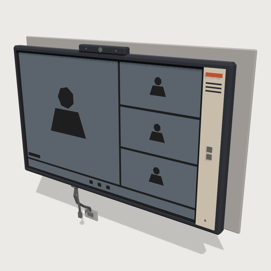Meeting Room Display low-poly 3D model