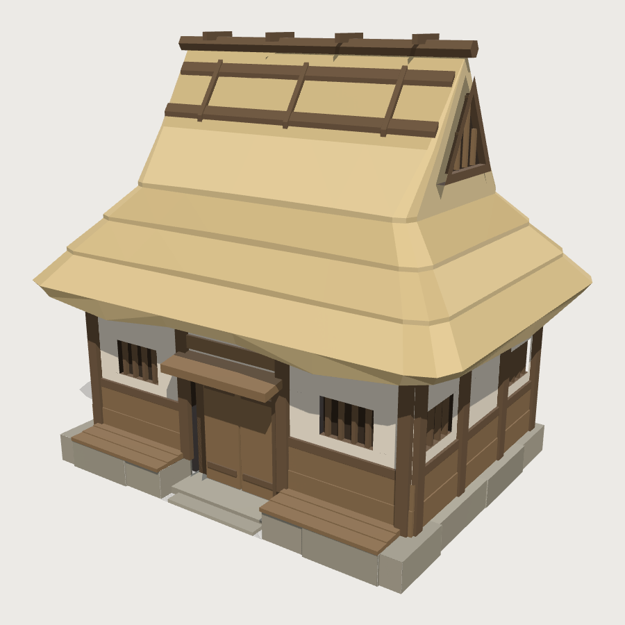 Minka Farmhouse low-poly 3D model