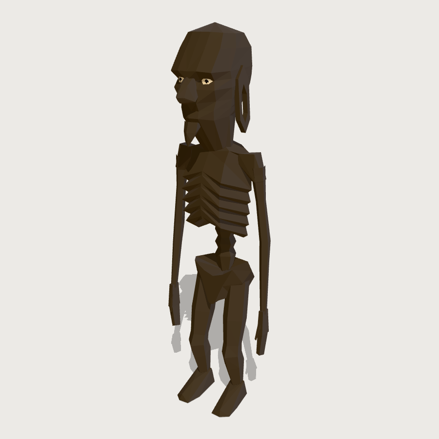 Moai Kavakava low-poly 3D model